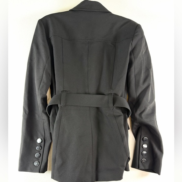 Toccin Charlie Belted Wool Safari Blazer Size 6 $795 Retail - Picture 7 of 13